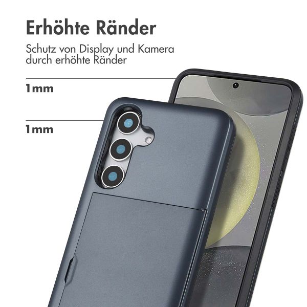 imoshion Backcover mit Kartenfach für das Samsung Galaxy S25 - Dunkelblau