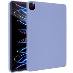 Accezz Liquid Silicone Back Cover mit Stifthalter Apple iPad Pro 12.9 (2022) / Pro 12.9 (2021) / Pro 12.9 (2020) - Lila