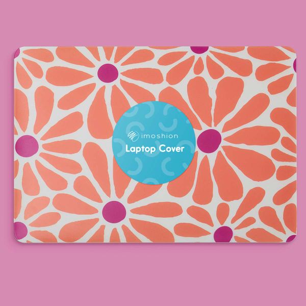 imoshion Design Laptop Cover für Apple MacBook Pro 16 Zoll (2021 / 2023 M3 / 2024 M4 / 2026 M5) - Orange Flower Connect