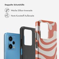 Selencia Vivid Tough Back Cover für das Xiaomi Redmi Note 12 Pro - Dream Swirl Orange