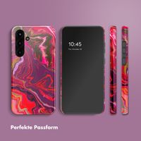 Selencia Vivid Back Cover Samsung Galaxy S25 Plus - Marble Purple