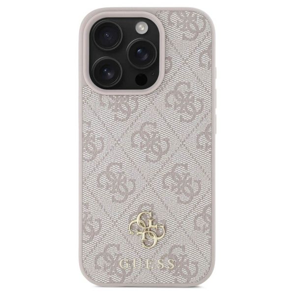 Guess 4G Metal Logo Back Cover MagSafe Apple iPhone 16 Pro Max - Rosa