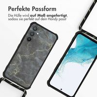 imoshion Design Hülle mit Band für das Samsung Galaxy A54 (5G) - Black Marble