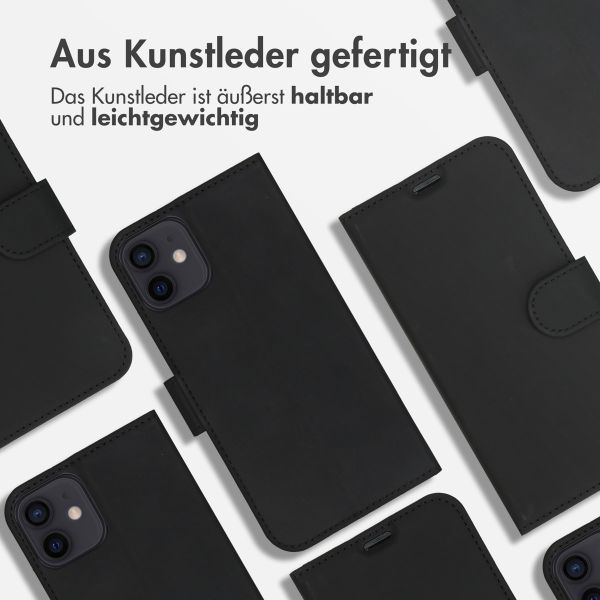 Accezz Wallet TPU Klapphülle Apple iPhone 12 (Pro) - Schwarz