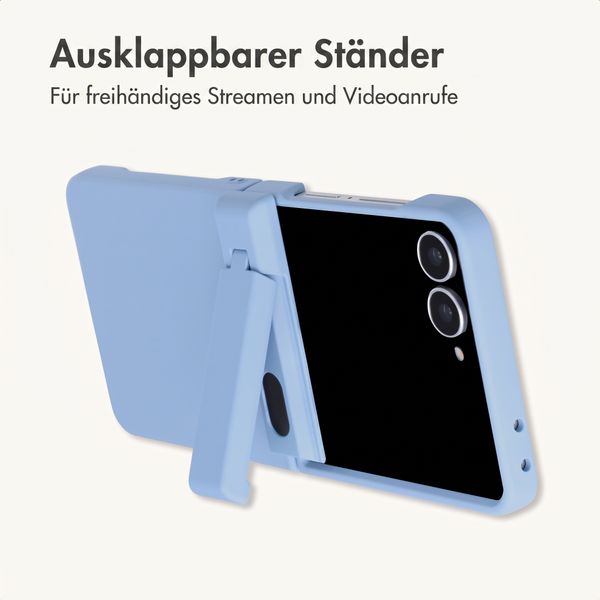 imoshion Color Backcover mit Ständer Samsung Galaxy Z Flip 8 - Hellblau