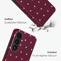 Selencia Vivid Rückabdeckung mit MagSafe Samsung Galaxy S26 FE - Happy Dots Burgundy