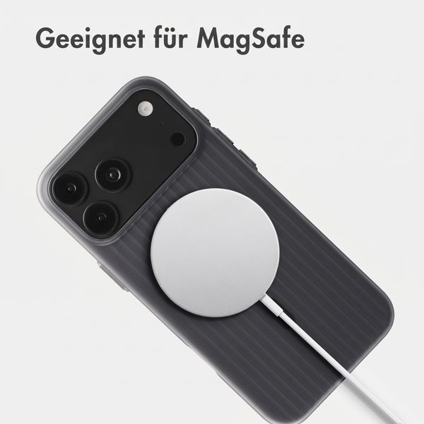 Accezz Lite Backcover mit MagSafe | Fluted | Apple iPhone 18 Pro Max / 17 Pro Max - Grau