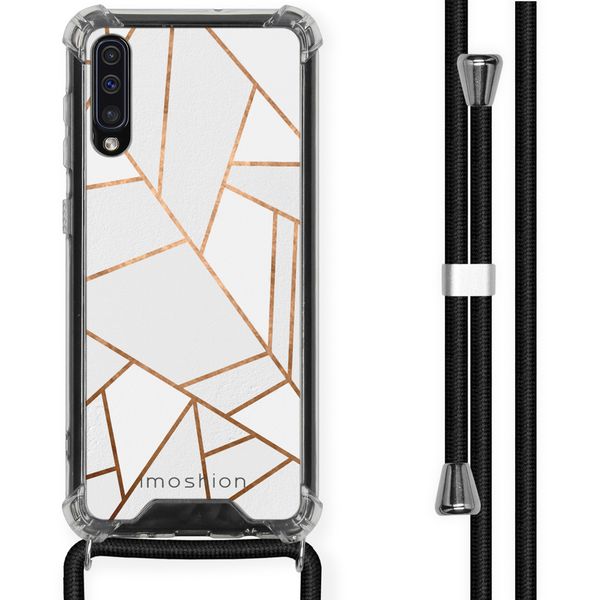 imoshion Design Hülle mit Band für das Samsung Galaxy A50 - White Graphic