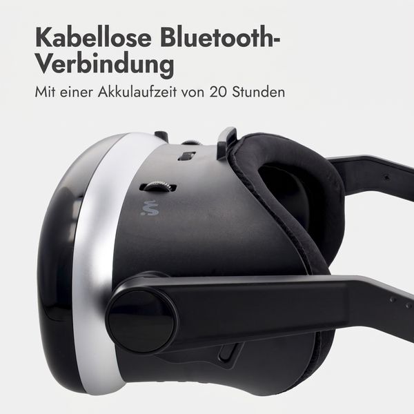 imoshion Virtual-Reality-Brille mit Bluetooth-Kopfhörern - Schwarz