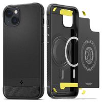 Spigen Rugged Armor Backcover MagSafe für das iPhone 14 Plus - Schwarz