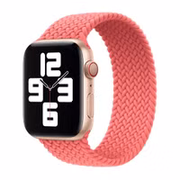 Apple Geflochtenes Solo Loop für das  Apple Watch | 38/40/41/42 mm - Größe 6 - Pink Punch