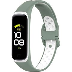 imoshion Silikonband Sport für das Samsung Galaxy Fit 2 - Grün / Weiß