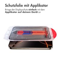 Accezz Sichtschutz-Schutzglas mit Applikator Apple iPhone 15 Pro Max