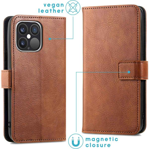 imoshion Luxuriöse Klapphülle Apple iPhone 13 Pro - Braun