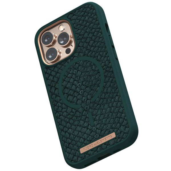 Njorð Collections Salmon Leather MagSafe Case für das iPhone 13 Pro - Dark Green