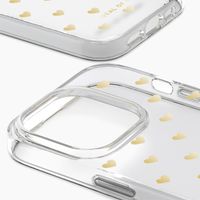 iDeal of Sweden Mirror Case Apple iPhone 14 Pro - Golden Hearts