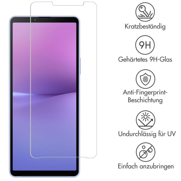 Selencia Displayschutz aus gehärtetem Glas für das Sony Xperia 10 V