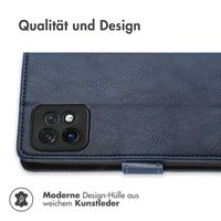 imoshion Luxuriöse Klapphülle Motorola Edge 40 Pro - Dunkelblau
