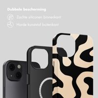 Selencia Vivid Rückabdeckung mit MagSafe Apple iPhone 13 - Art Wave Black