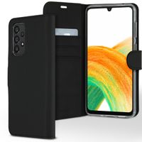 Accezz Wallet TPU Klapphülle Samsung Galaxy A33 - Schwarz