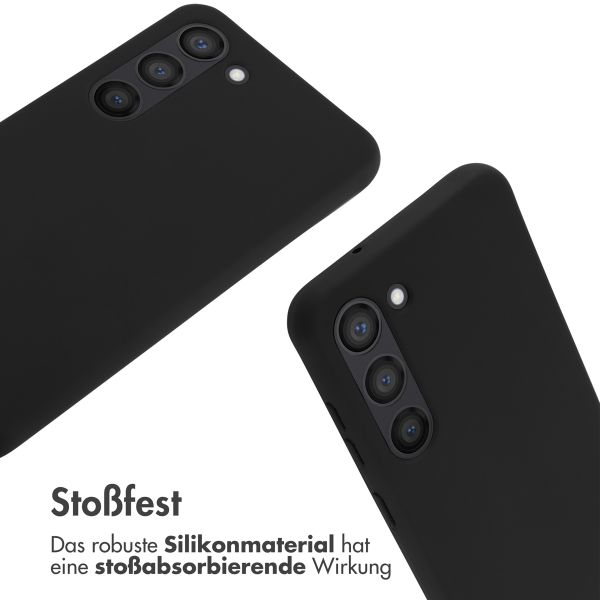 imoshion Silikonhülle mit Band für das Samsung Galaxy S23 - Schwarz