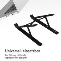 Accezz Laptophalter - Laptopständer - Verstellbar und zusammenklappbar - Schwarz