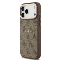 Guess Classic 4G Logo Backcover MagSafe Apple iPhone 17 Pro Max - Braun