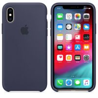 Apple Silikon-Case Dunkelblau für das iPhone Xs / X