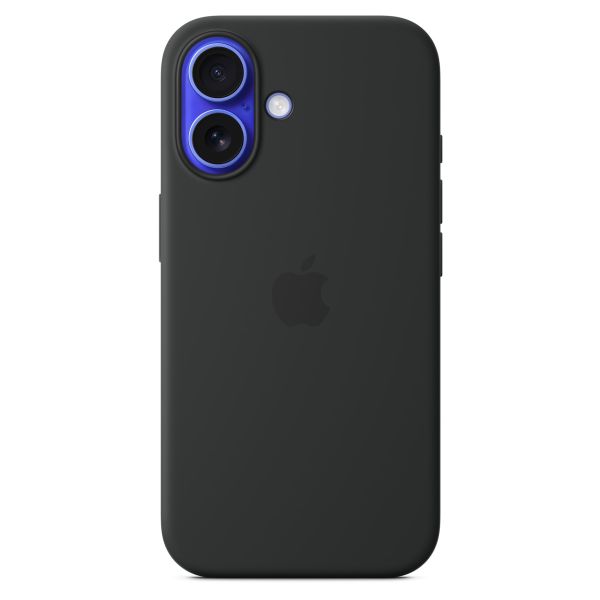 Apple Silikon-Case MagSafe für das Apple iPhone 16 - Black