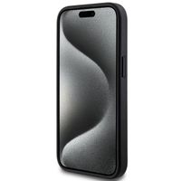 Guess 4G Metal Logo Back Cover MagSafe Apple iPhone 15 - Schwarz