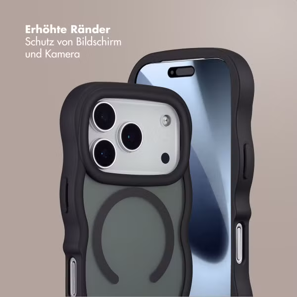 Selencia Wavy Backcover mit MagSafe Apple iPhone 17 Pro - Schwarz
