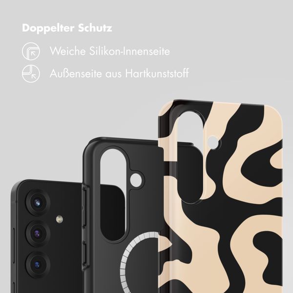 Selencia Vivid Rückabdeckung mit MagSafe Samsung Galaxy S25 - Art Wave Black