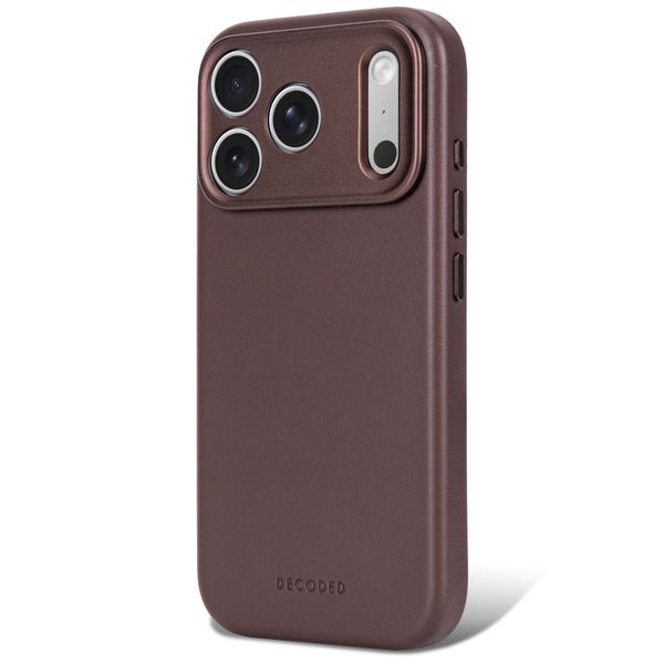 Decoded Leather Backcover MagSafe Apple iPhone 18 Pro Max / 17 Pro Max - Chocolate Brown