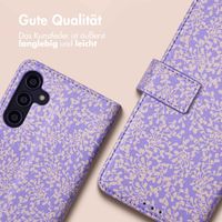 imoshion ﻿Design Klapphülle für das Samsung Galaxy A14 (5G/4G) - Purple White Flowers