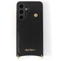 Dutchies Back Cover mit Kartenfach für das Samsung Galaxy S24 Ultra - Telefonband nicht enthalten - Schwarz