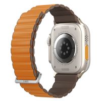 Uniq Revix Premium Edition doppelseitiges Armband für das  Apple Watch Series 1 t/m 11 / SE / Ultra (44/45/46/49 mm) - Saffron Orange / Khaki