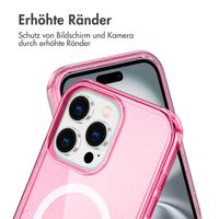 imoshion Sparkle Back Cover mit MagSafe für das Apple iPhone 16 Pro Max - Glitzer Rosa