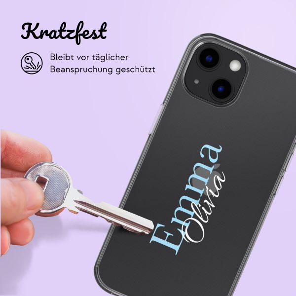 Personalisierte Hülle mit Namen iPhone 12 (Pro) - Transparent