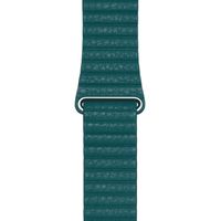 Apple ﻿Lederarmband L für Apple Watch Series 1-10 / SE / Ultra (2) - 42/44/45/46/49 mm - Peacock