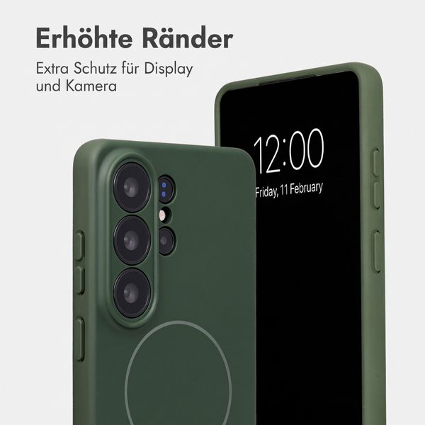 Accezz Grip Backcover mit MagSafe Samsung Galaxy S26 Ultra - Dunkelgrün