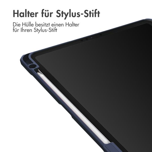 imoshion Trifold Hardcase Klapphülle Apple iPad Pro 12.9 (2018/2020/2021/2022) - Dunkelblau