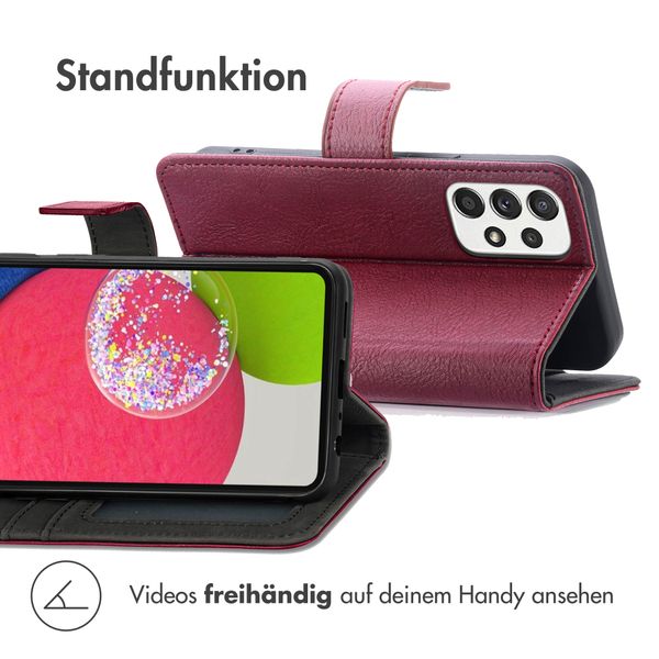 imoshion Luxuriöse Klapphülle Samsung Galaxy A52(s) (5G/4G) - Bordeaux