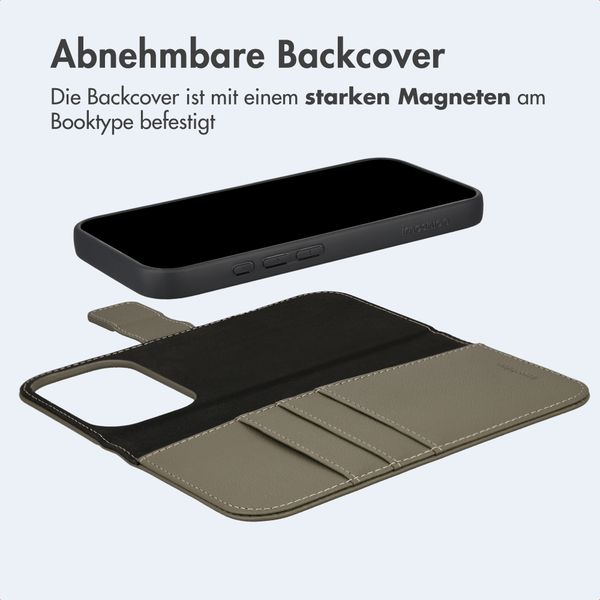 imoshion Herausnehmbare 2-in-1 Luxus-Bookcase Apple iPhone 17 Pro - Grün