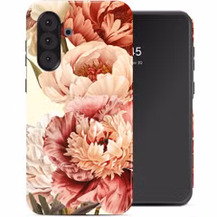Selencia Vivid Back Cover Samsung Galaxy A36 / A56 - Vintage Peony