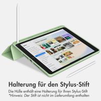 Accezz Smarte Klapphülle aus Silikon Apple iPad 6 (2018) 9.7 Zoll / iPad 5 (2017) 9.7 Zoll - Hellgrün