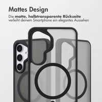 Accezz Rugged Frosted Back Cover mit MagSafe Samsung Galaxy S25 - Schwarz