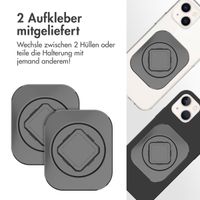 Accezz EasyLock handyhalterung Fahrrad - Inklusive Hülle für das Apple iPhone 14 - Aluminium - 360 Grad drehbar - Schwarz
