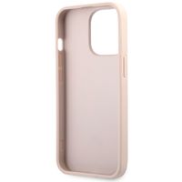 Guess 4G Metal Logo Back Cover für das iPhone 13 Pro - Rosa / Gold