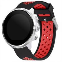 imoshion Silikonband Sport - 24-mm-Universalanschluss - Schwarz/Rot
