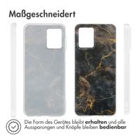 imoshion Design Hülle Motorola Moto G54 - Black Marble